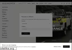 Sites similar to allsaints.com