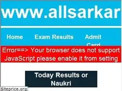 Sites similar to allsarkariresult.in