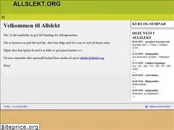 Sites similar to allslekt.org