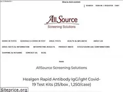 Sites similar to allsourcescreening.com
