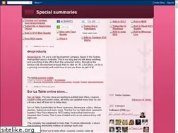 Sites similar to allspecialsummaries.blogspot.com