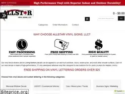 Sites similar to allstarvinylsigns.com
