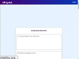 Sites similar to allsymbols.net