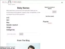 Sites similar to allthingsbabynames.com