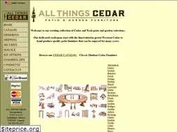 Sites similar to allthingscedar.com