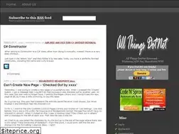 Sites similar to allthingsdotnet.net