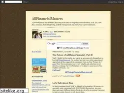 Sites similar to allthingsfinancial.blogspot.com