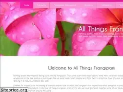 Sites similar to allthingsfrangipani.com