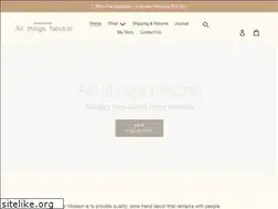 Sites similar to allthingsneutral.com.au