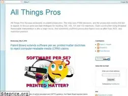 Sites similar to allthingspros.blogspot.com