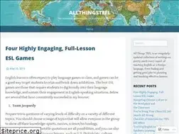 Sites similar to allthingstefl.wordpress.com