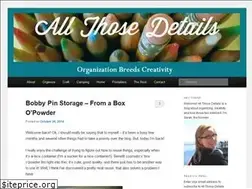 Sites similar to allthosedetails.com