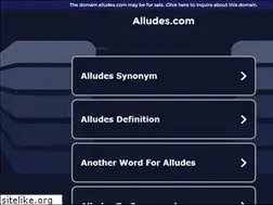Sites similar to alludes.com