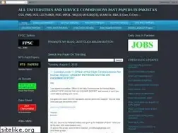 Sites similar to allvupastpapers.blogspot.com