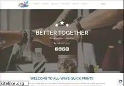 Sites similar to allwaysquickprint.com