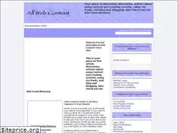 Sites similar to allwebcontent.com