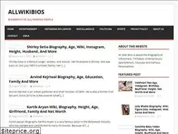 Sites similar to allwikibios.com