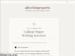 Sites similar to allwritingexperts.wordpress.com