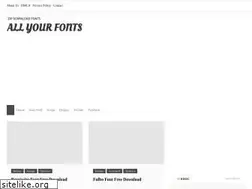 Sites similar to allyourfonts.com
