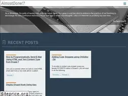 Sites similar to almostdone.me