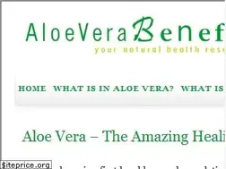 Sites similar to aloeverabenefits.com