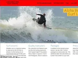 Sites similar to alohabrotherssurflessons.com