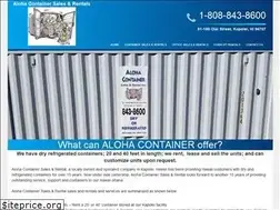 Sites similar to alohacontainer.com