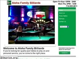 Sites similar to alohafamilybilliards.com