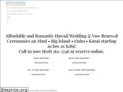Sites similar to alohafunweddings.com