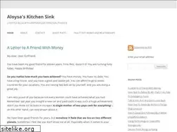 Sites similar to aloysaskitchensink.com