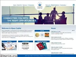 Sites similar to alpencapital.com
