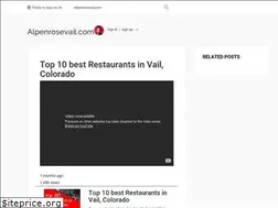 Sites similar to alpenrosevail.com