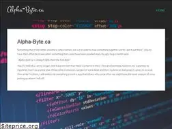 Sites similar to alpha-byte.ca