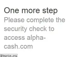 Sites similar to alpha-cash.com