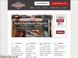 Sites similar to alphaappliance.com.au