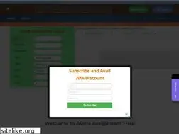 Sites similar to alphaassignmenthelp.com