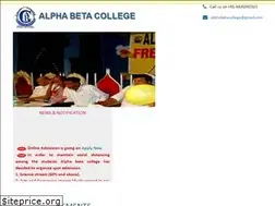 Sites similar to alphabetacollege.in
