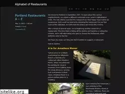 Sites similar to alphabetofrestaurants.wordpress.com