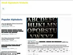 Sites similar to alphabetsinhindi.com