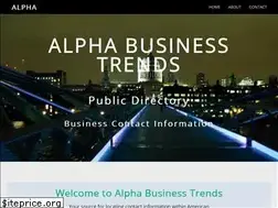Sites similar to alphabusinesstrends.com