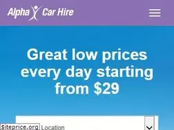 Sites similar to alphacarhire.com.au