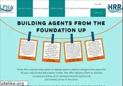 Sites similar to alphacollegeofrealestate.com