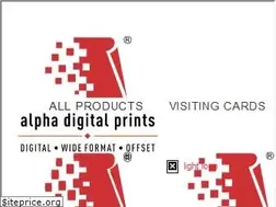 Sites similar to alphadigitalprints.com