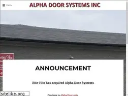 Sites similar to alphadoors.com