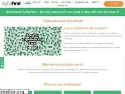 Sites similar to alphafirst.net