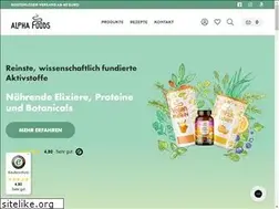 Sites similar to alphafoods.de