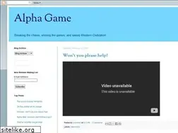 Sites similar to alphagameplan.blogspot.com