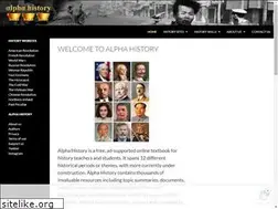 Sites similar to alphahistory.com