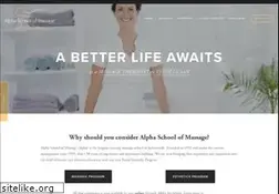 Sites similar to alphaschoolofmassage.com