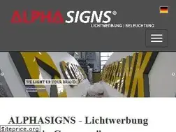 Sites similar to alphasigns.de